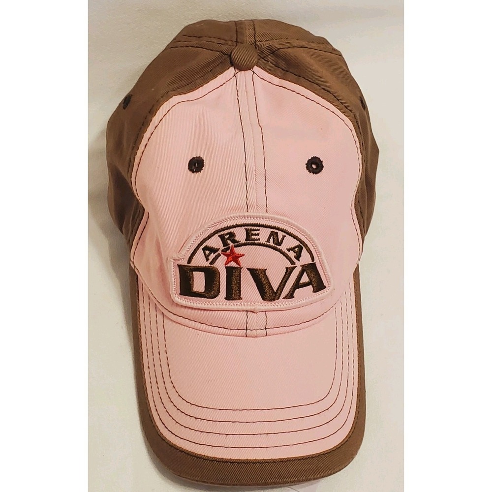 Arena Diva Pink Brown Baseball Cap Hat Rodeo OSFM